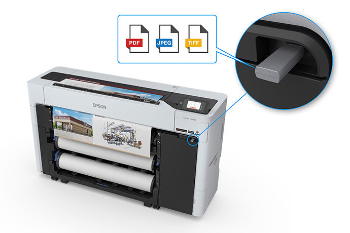 Epson SureColor T5770DM 36-Inch Large-Format Multifunction CAD/Technical Printer (SCT5770DM)