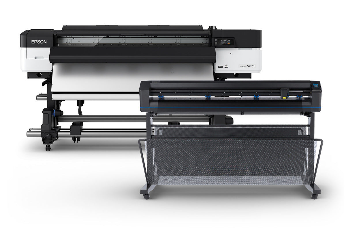 Epson SureColor S7170PC - Print Cut Edition - 64" Solvent Printer with Summa S1 D140 Cutter