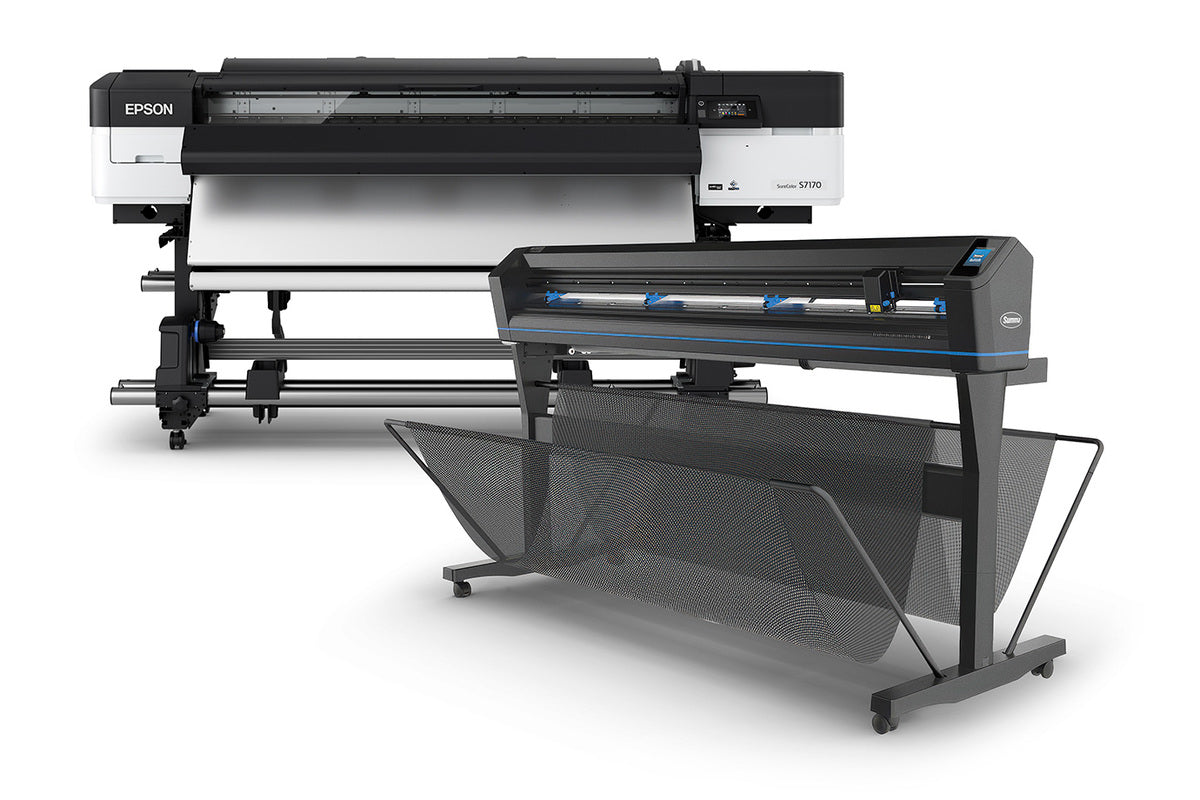 Epson SureColor S7170PC - Print Cut Edition - 64" Solvent Printer with Summa S1 D140 Cutter
